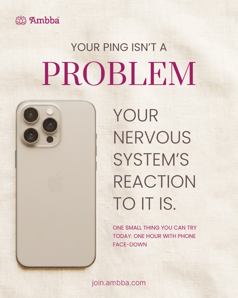Your ping isn't a problem - your nervous system's reaction to it is.